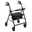 Rollator 4-wheel With Pouch & Padded Seat Black - Drive - BeHope