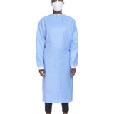 Non-Reinforced Surgical Gown with Towel McKesson Medium Blue Sterile AAMI Level 3 Disposable - BeHope