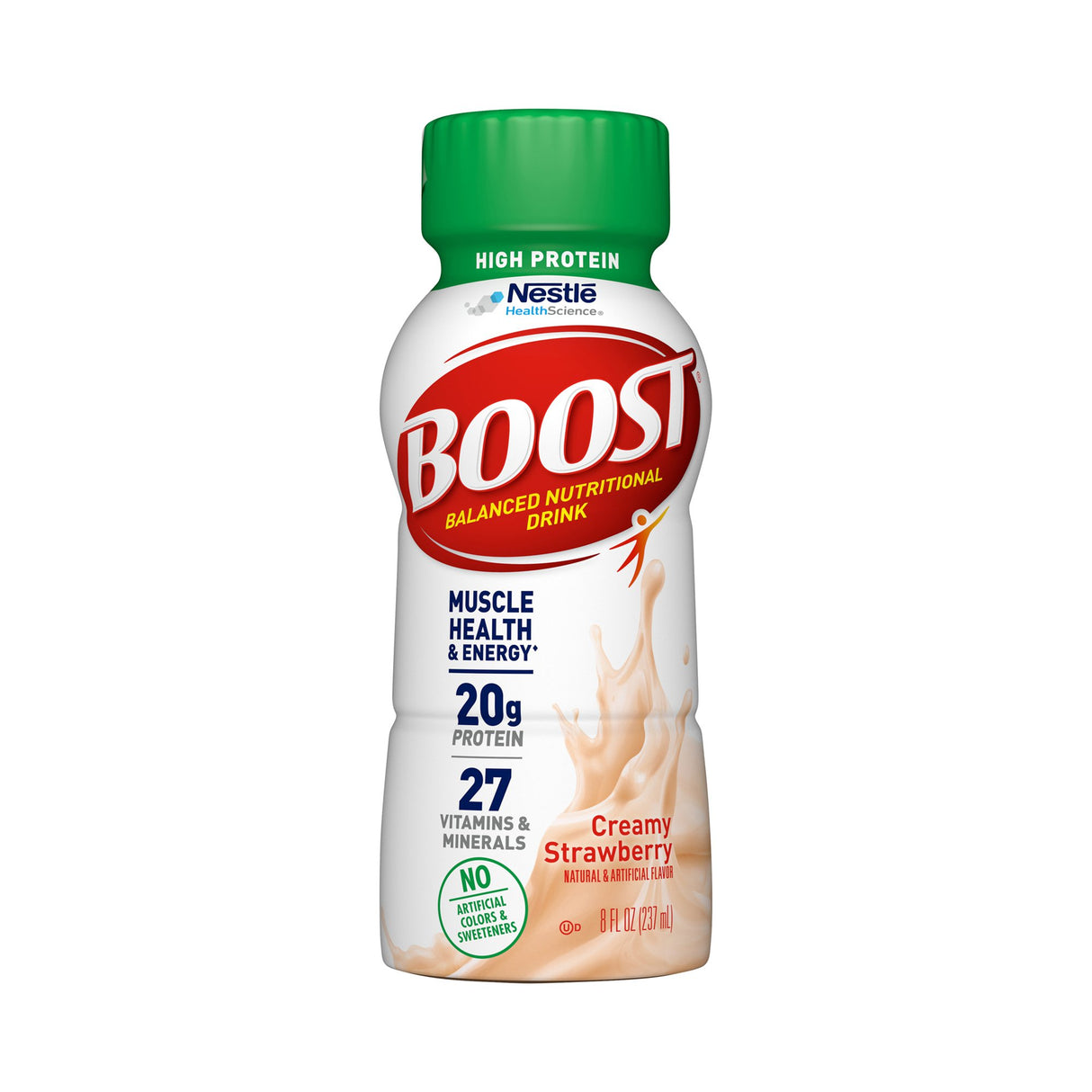 Oral Supplement Boost® High Protein Creamy Strawberry Flavor Liquid 8 oz. Bottle - BeHope