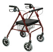 Rollator Oversize With Loop Bk Red Bariatric Steel(10215rd-1) - BeHope