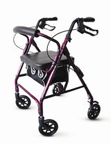Rollator Alum - Flame Purple With Loop Brakes - Pmi - BeHope