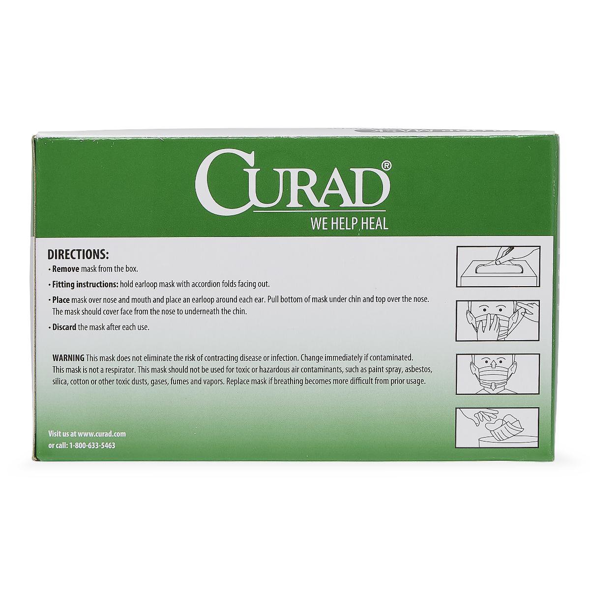 Procedure Mask Curad® ASTM Level 1 Earloops X-Small - BeHope