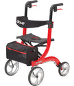 Nitro Rollator Red With 10 Casters - BeHope