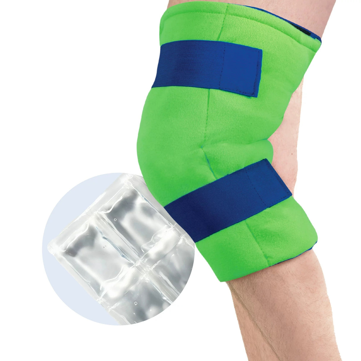Cold Pack with Wrap Polar Ice® Knee Standard 13 X 16 Inch Nylon / Polyester / Water Reusable - BeHope