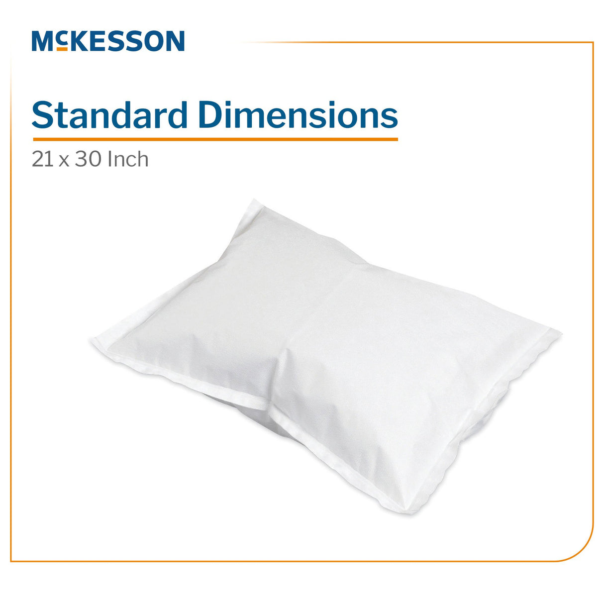 Pillowcase Mckesson Standard Disposable Tissue Poly - BeHope