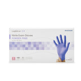 Exam Glove McKesson Confiderm® 3.0 Small NonSterile Nitrile Standard Cuff Length Textured Fingertips Blue Chemo Tested / Fentanyl Tested - BeHope