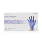 Exam Glove McKesson Confiderm® 3.0 Medium NonSterile Nitrile Standard Cuff Length Textured Fingertips Blue Chemo Tested / Fentanyl Tested - BeHope