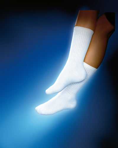Chaussettes pour diabétiques Sensifoot 8-15 Crew, taille M, blanches