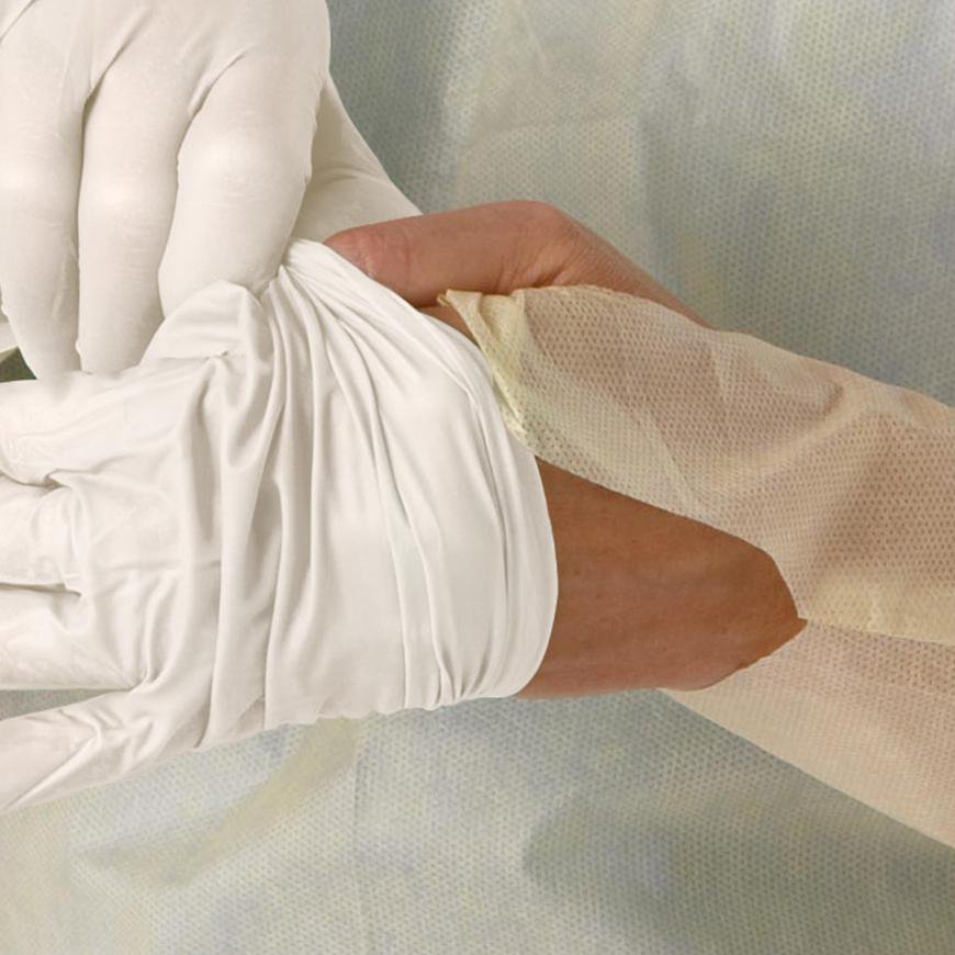 Protective Procedure Gown QuickComply™ X-Large Yellow NonSterile AAMI Level 2 Disposable - BeHope