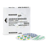 Adhesive Spot Bandage McKesson Kidsâ„¢ Plastic Kid Design (Assorted Prints) 1 Inch Diameter Sterile - BeHope