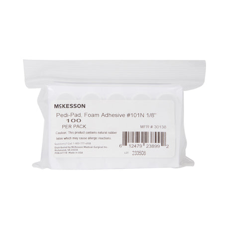 McKesson Pedi-Pad Foam Protective Pad Adhesive for Pressure Relief - BeHope