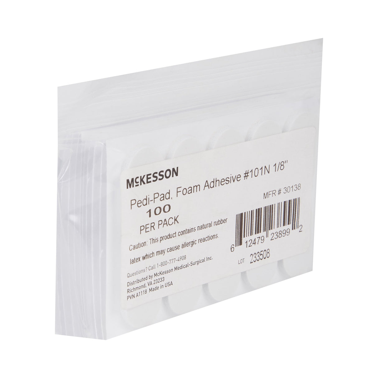 Protective Pad McKesson Pedi-Pad Size 101 Adhesive Backing Foot - BeHope