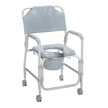 Aluminum Shower Chair And Commode With Casters - BeHope