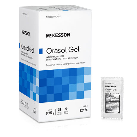 Mckesson Oral Pain Relief Benzocaine Anesthetic Gel for Sore Mouth - BeHope