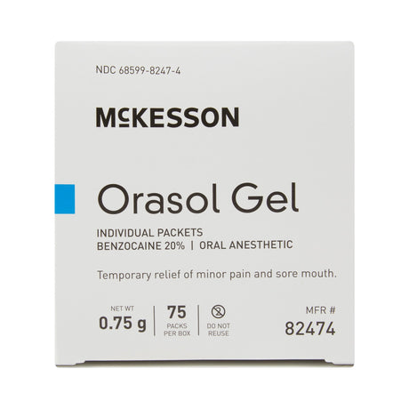 Mckesson Oral Pain Relief Benzocaine Anesthetic Gel for Sore Mouth - BeHope