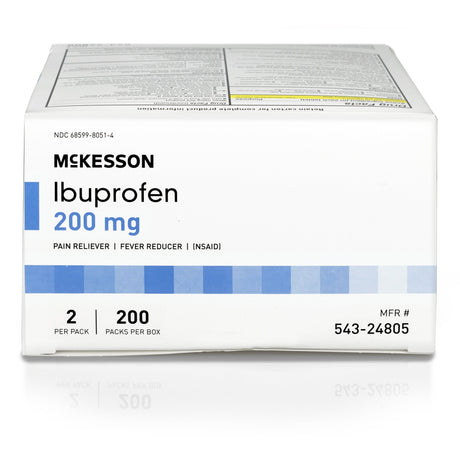 Pain Relief Mckesson Ibuprofen Tablets for Aches, Pains, and Fever - BeHope