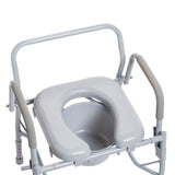 Drop Arm Steel Commode -BeHope