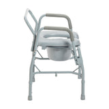 Drop Arm Steel Commode -BeHope