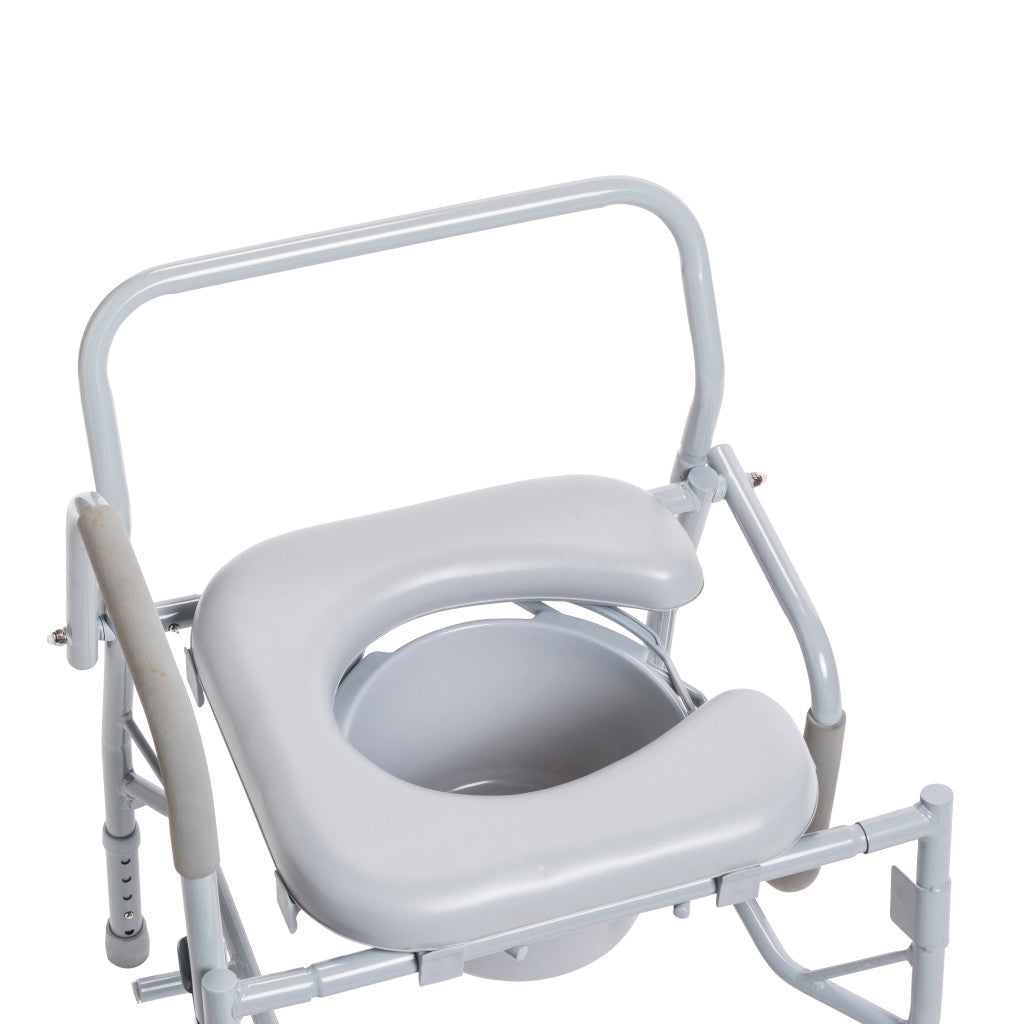 Drop Arm Steel Commode -BeHope