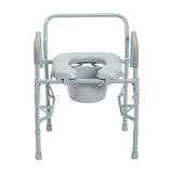 Drop Arm Steel Commode -BeHope