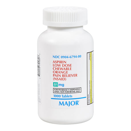 Major® Aspirin Chewable Tablets for Pain and Fever Relief - BeHope
