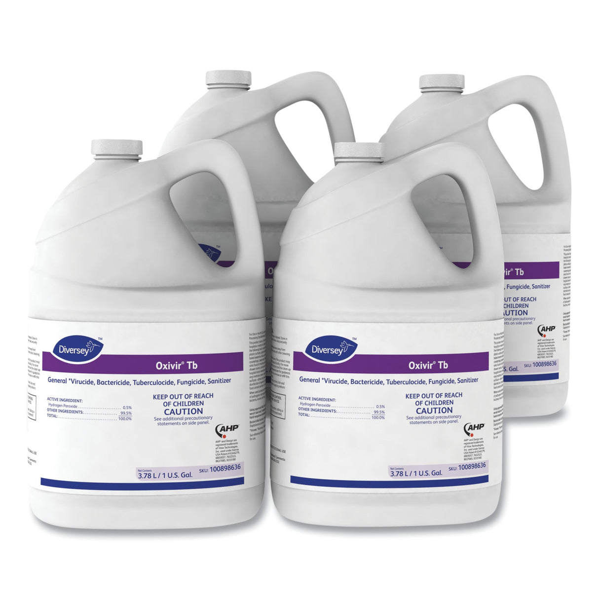 Surface Disinfectant Cleaner Diversey™ Oxivir® Tb Peroxide Based Manual Pour Liquid 1 gal. Jug Cherry Almond Scent NonSterile - BeHope