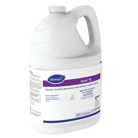 Surface Disinfectant Cleaner Diversey™ Oxivir® Tb Peroxide Based Manual Pour Liquid 1 gal. Jug Cherry Almond Scent NonSterile - BeHope