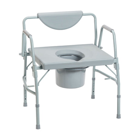 Deluxe Bariatric Drop-Arm Commode -BeHope