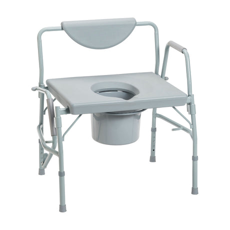 Deluxe Bariatric Drop-Arm Commode -BeHope