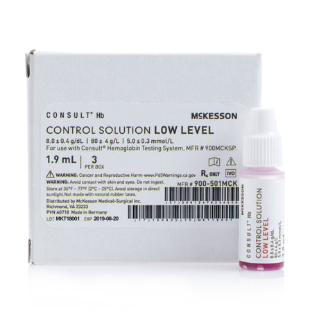 Control Consult™ Hb Hemoglobin Low Level 3 X 1.9 mL - BeHope