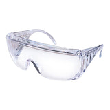Safety Glasses Yukon® Wraparound Clear Tint Polycarbonate Lens Clear Frame Over Ear One Size Fits Most - BeHope