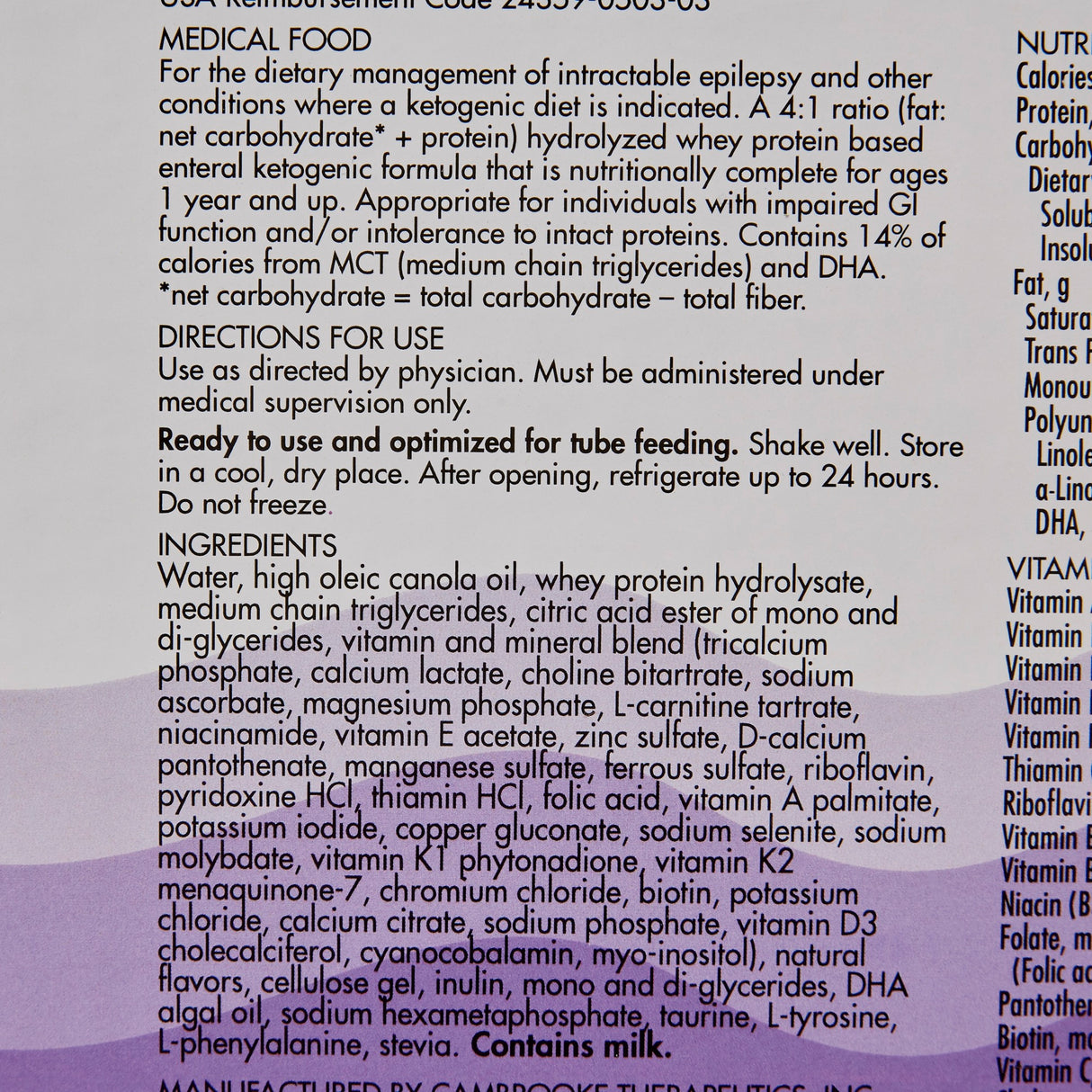 Ketovie® Peptide 4:1 Ratio Ketogenic Enteral Formula with Hydrolyzed Protein - BeHope