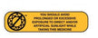 Pre-Printed Label Apothecary Products® Auxiliary Label Yellow Paper You Should Avoid Prolonged Or Excessive Exposure To Direct And/Or Artificial Sunlight While Taking This Medication Black Safety and Instructional 3/8 X 1-9/16 Inch - BeHope
