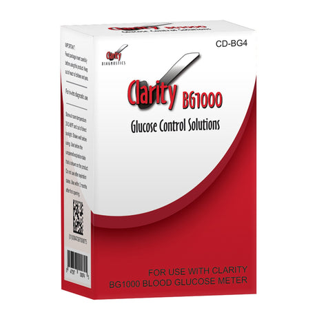 Diabetes Management Test Control Set Clarity BG1000 Blood Glucose Normal Level / High Level - BeHope