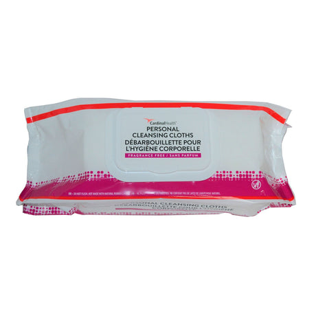 Personal Cleansing Wipe Cardinal Health™ Soft Pack Unscented 64 Count - BeHope