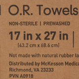 O.R. Towel McKesson 17 W X 27 L Inch Blue NonSterile - BeHope