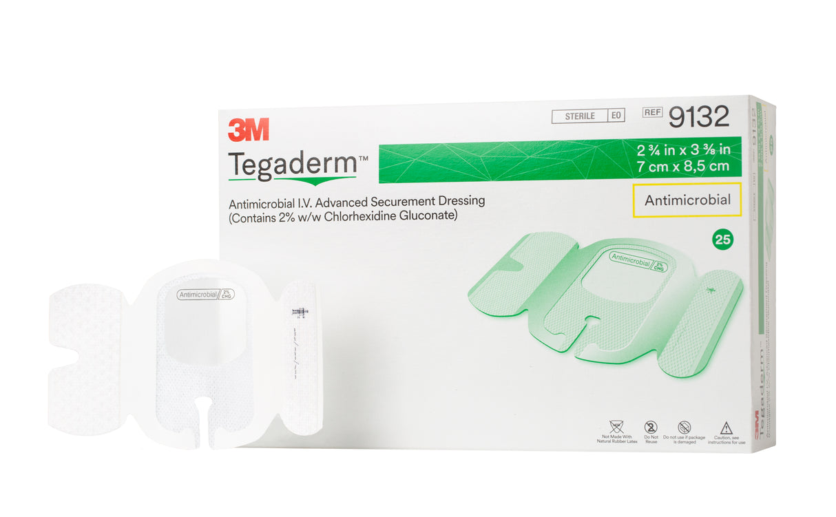 Antimicrobial I.V. Dressing 3M™ Tegaderm™ CHG Catheter Securement - BeHope