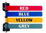 Exam Room Signal Flag Wall Mount 4 Flag 8 Inch - BeHope