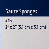 Gauze Sponge Dermacea™ 2 X 2 Inch 8-Ply Sterile 10 per Pack - BeHope