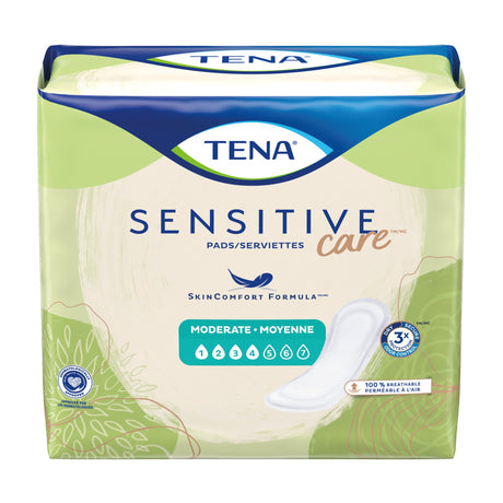 Bladder Control Pad TENA® Sensitive Care Moderate 11 Inch Length Moderate Absorbency Dry-Fast Core™ One Size Fits Most - BeHope