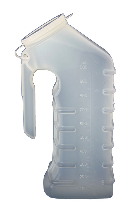 Male Urinal Uri-max with Handle and Odor Shield Cap - BeHope