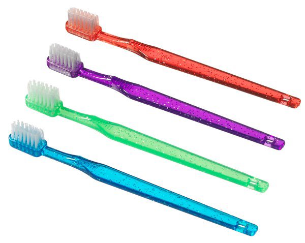 Toothbrush Sparkle Plak Smacker Blue / Green / Purple / Red Youth Soft - BeHope