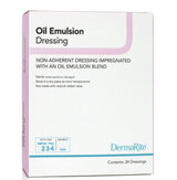 Oil Emulsion Impregnated Dressing DermaRiteÂ® Square 3 X 3 Inch Sterile - BeHope