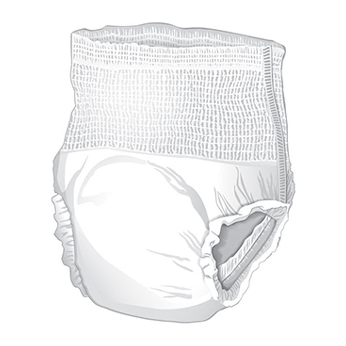 Absorbent Underwear McKesson Pull On with Tear Away Seams Adult Large Unisex Disposable Heavy Absorbency - BeHope