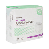 Absorbent Underwear McKesson Pull On with Tear Away Seams Adult X-Large Unisex Disposable Heavy Absorbency - BeHope