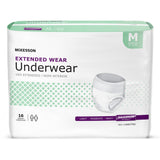 Absorbent Underwear McKesson Pull On with Tear Away Seams Adult Medium Unisex Disposable Heavy Absorbency - BeHope