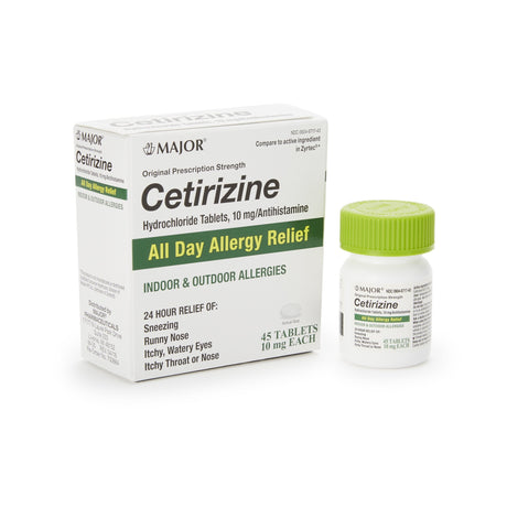 Major® Cetirizine Hcl 24 Hour Allergy Relief Tablets - BeHope