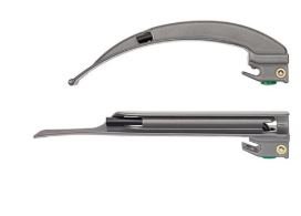 Laryngoscope Blade Rusch® Macintosh Type Fiberoptic Light Universal Sterile - BeHope