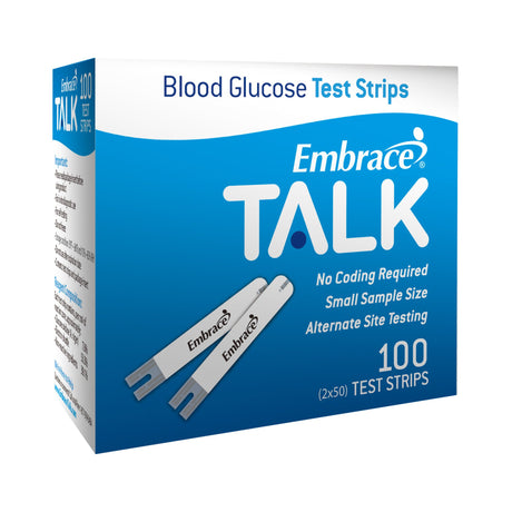 Blood Glucose Test Strips Embrace® No Coding Required - BeHope