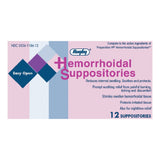Hemorrhoid Relief Rectal Suppository 12 per Box - BeHope